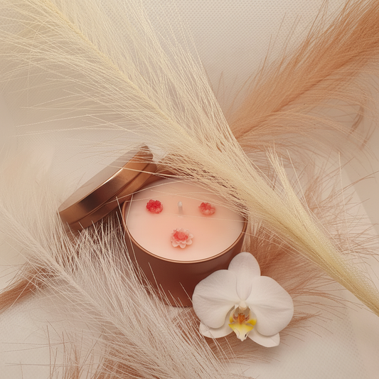 Bougie Alba avec orchidée - Photo 1