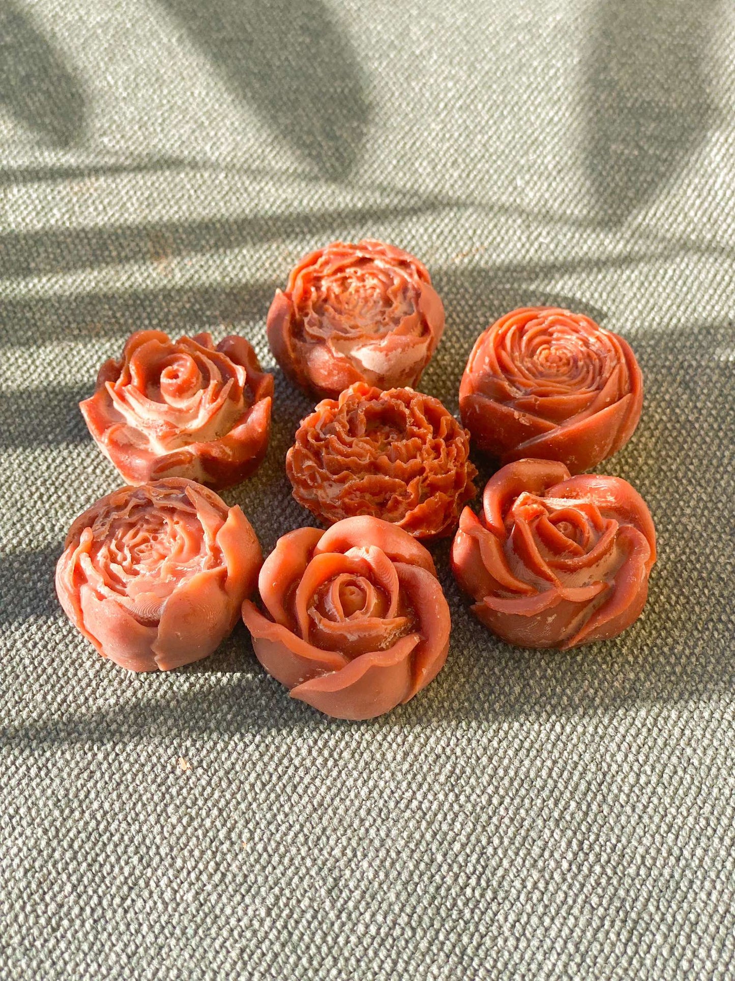Fondant fleur, Chocolat/noisettes