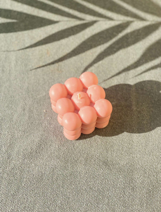 Bougie bubble,  Pomme/cannelle